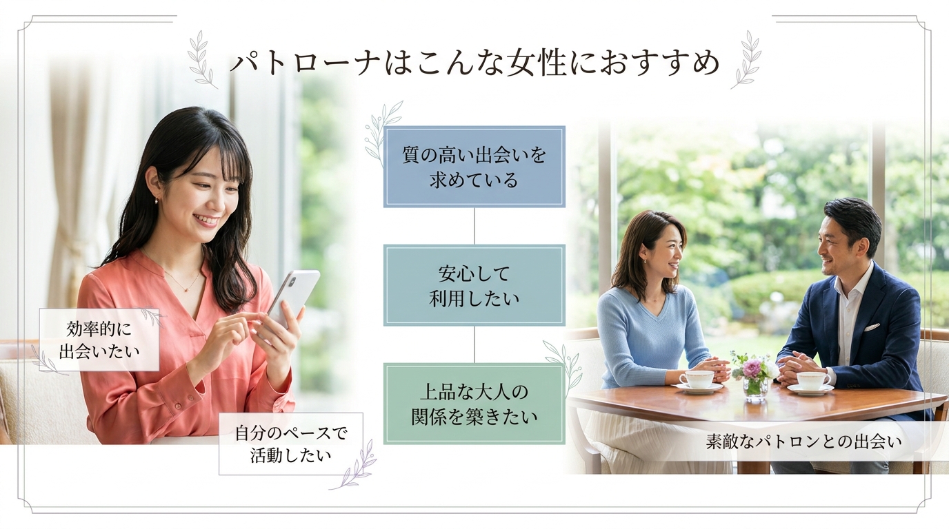 パトローナはこんな女性におすすめ