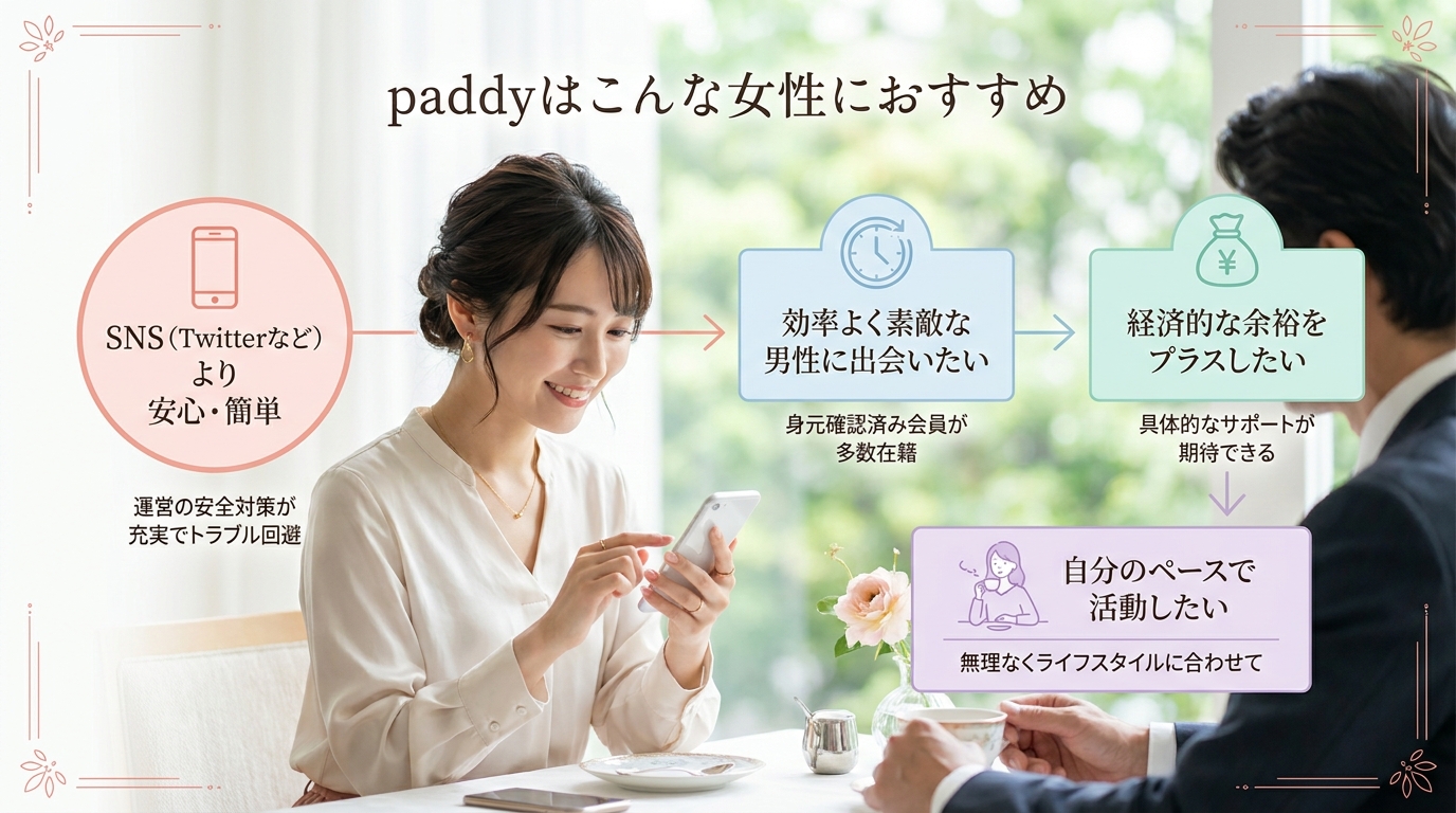 paddyはこんな女性におすすめ