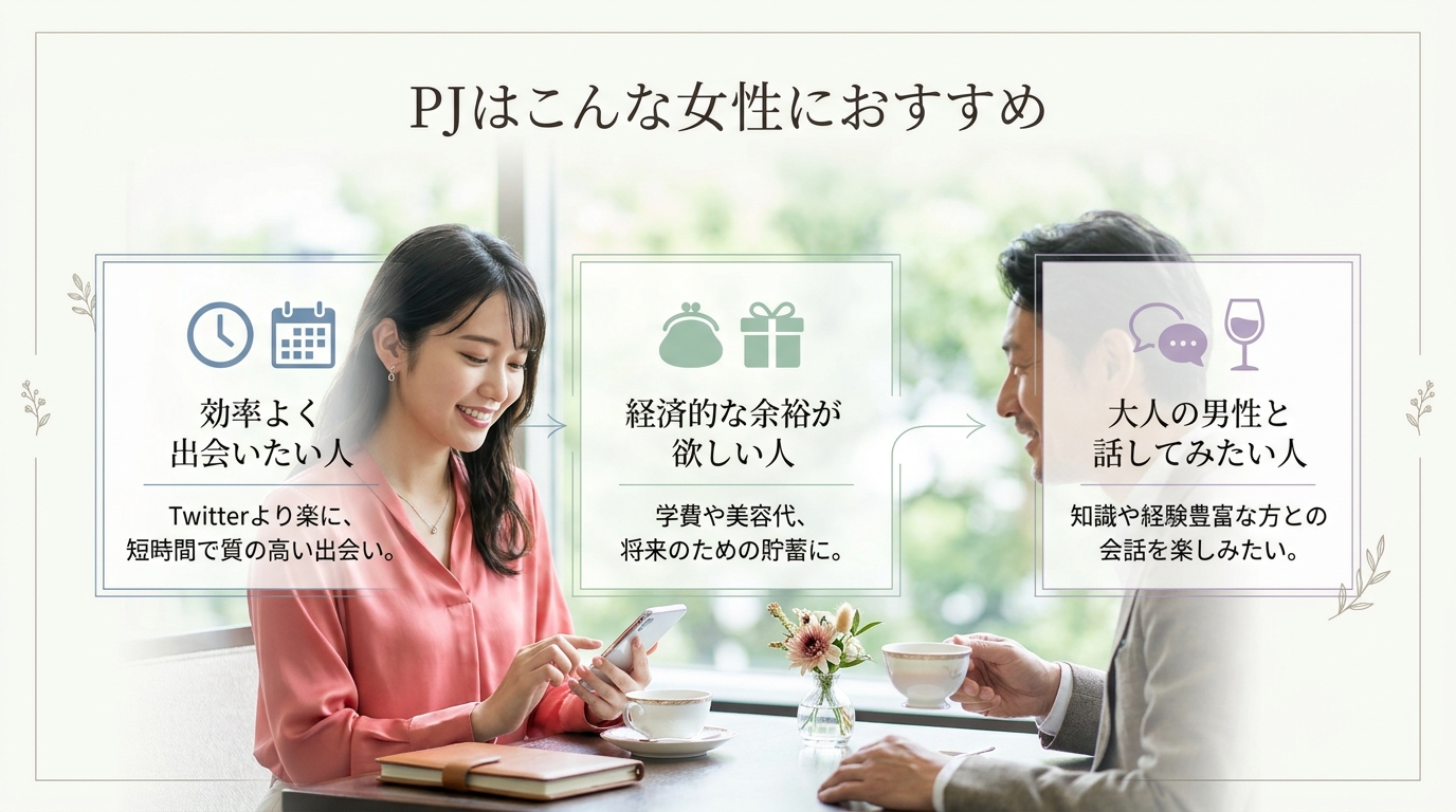 PJはこんな女性におすすめ