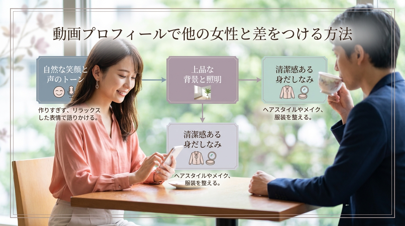 動画プロフィールで他の女性と差をつける方法